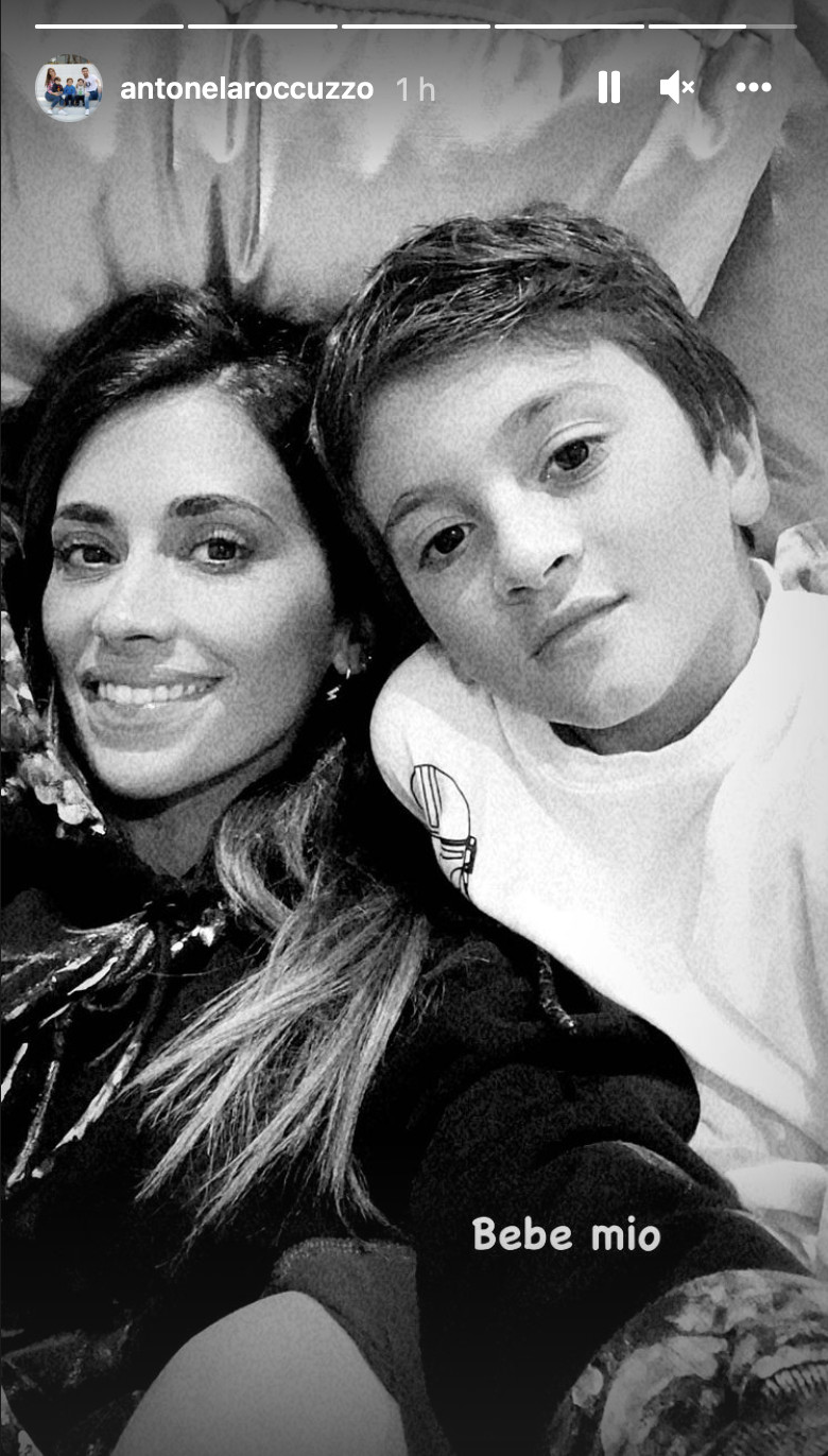 Antonella Roccuzzo y Thiago Messi