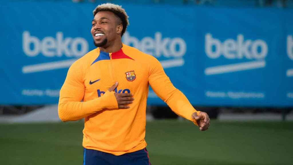 Adama Traoré entrenando / FCB