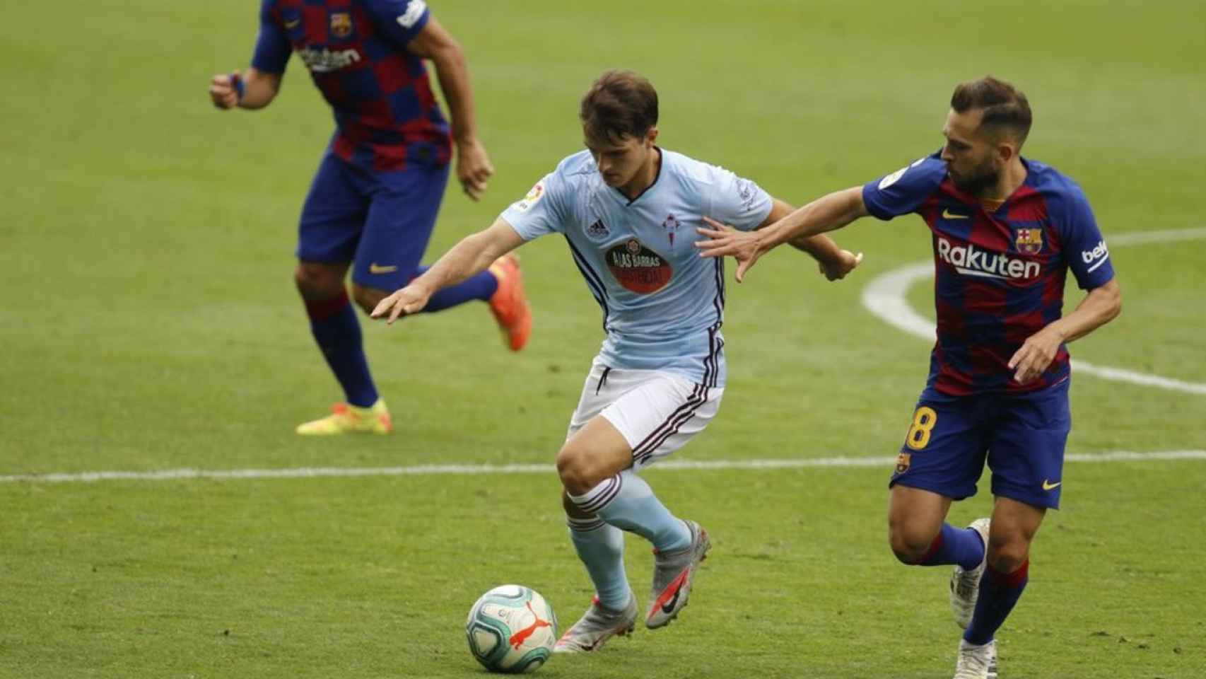 Jordi Alba, en un Barça-Celta / EFE