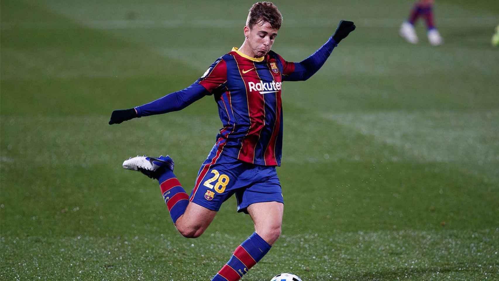 Nico González, en un partido con el Barça B | FCB