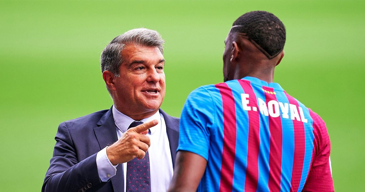 Joan Laporta, del Barça, en la presentación de Emerson Royal / Redes