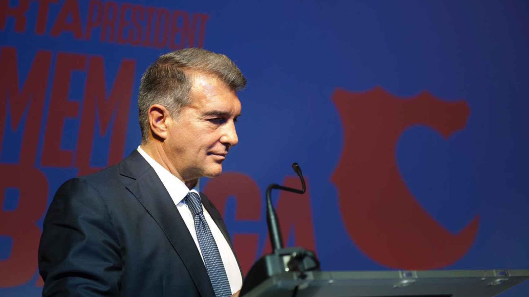 Una imagen de un acto de Joan Laporta / 'Estimem el Barça'