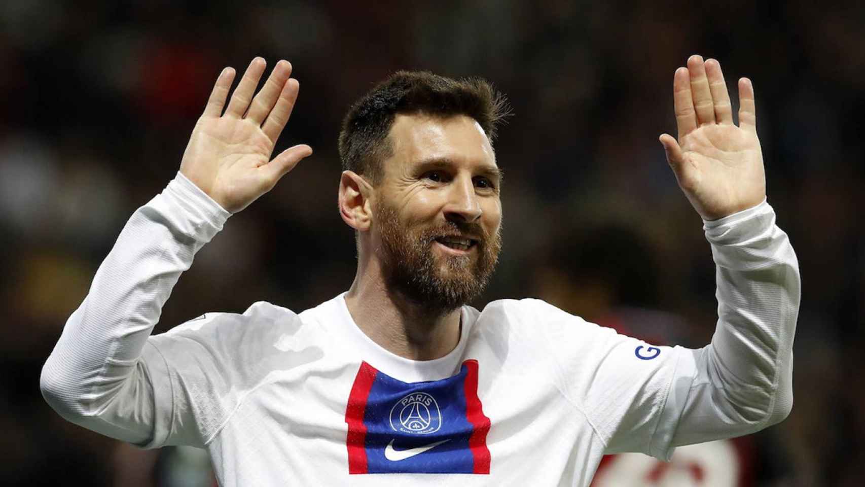 Messi festeja un gol, durante un partido con el PSG / EFE