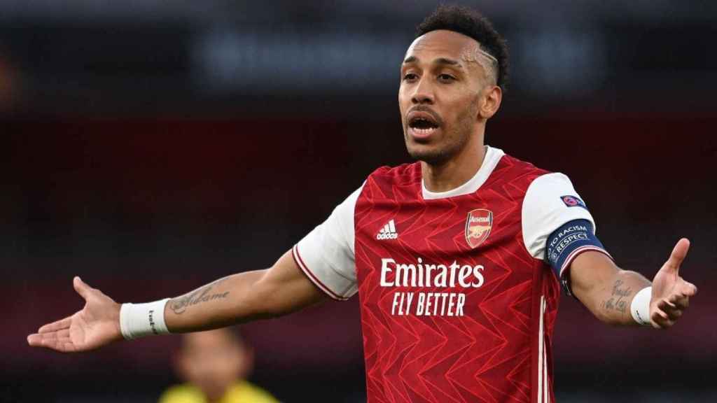 Aubameyang, en un partido con el Arsenal / REDES