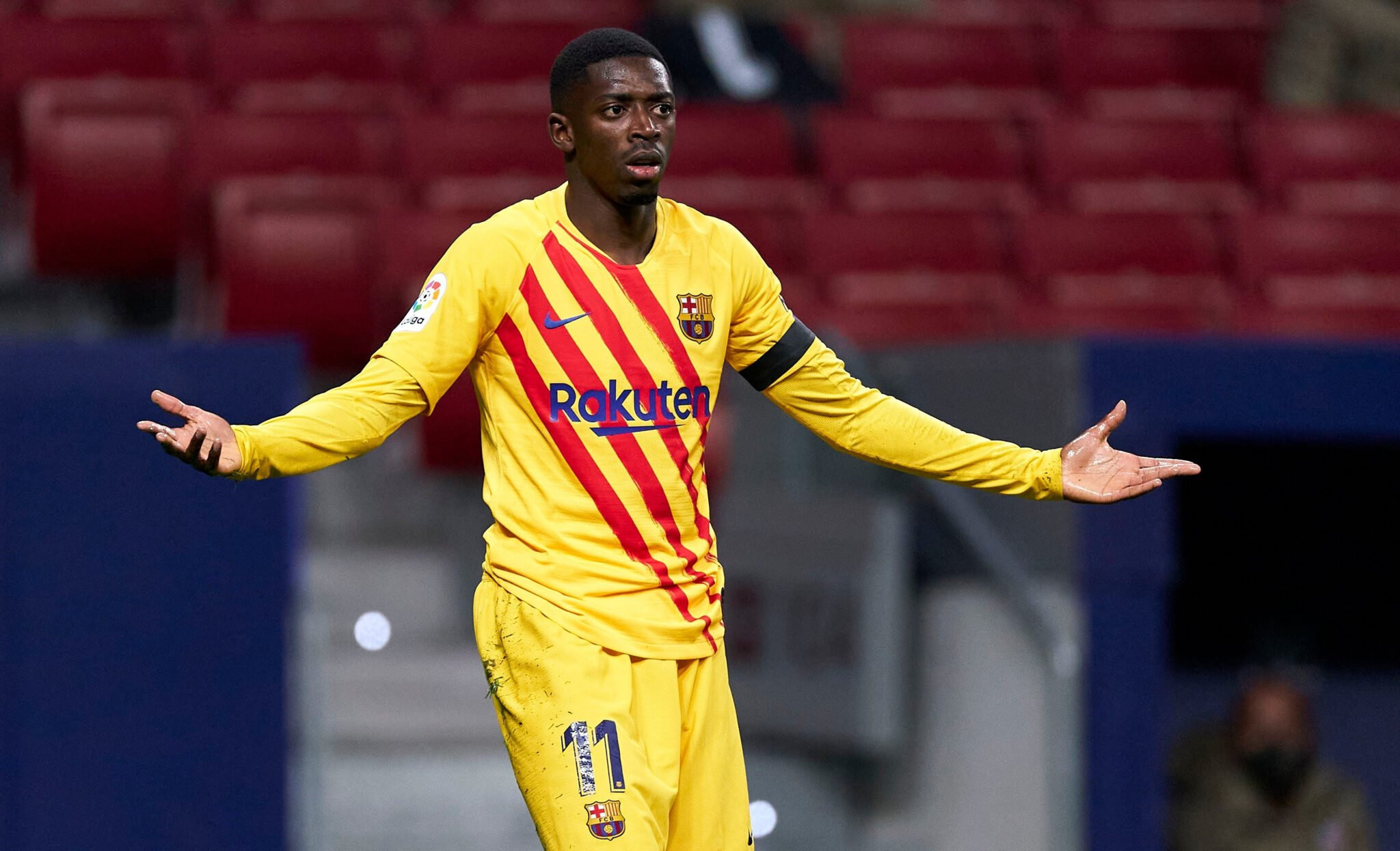 Dembelé, en un partido con el Barça | EFE