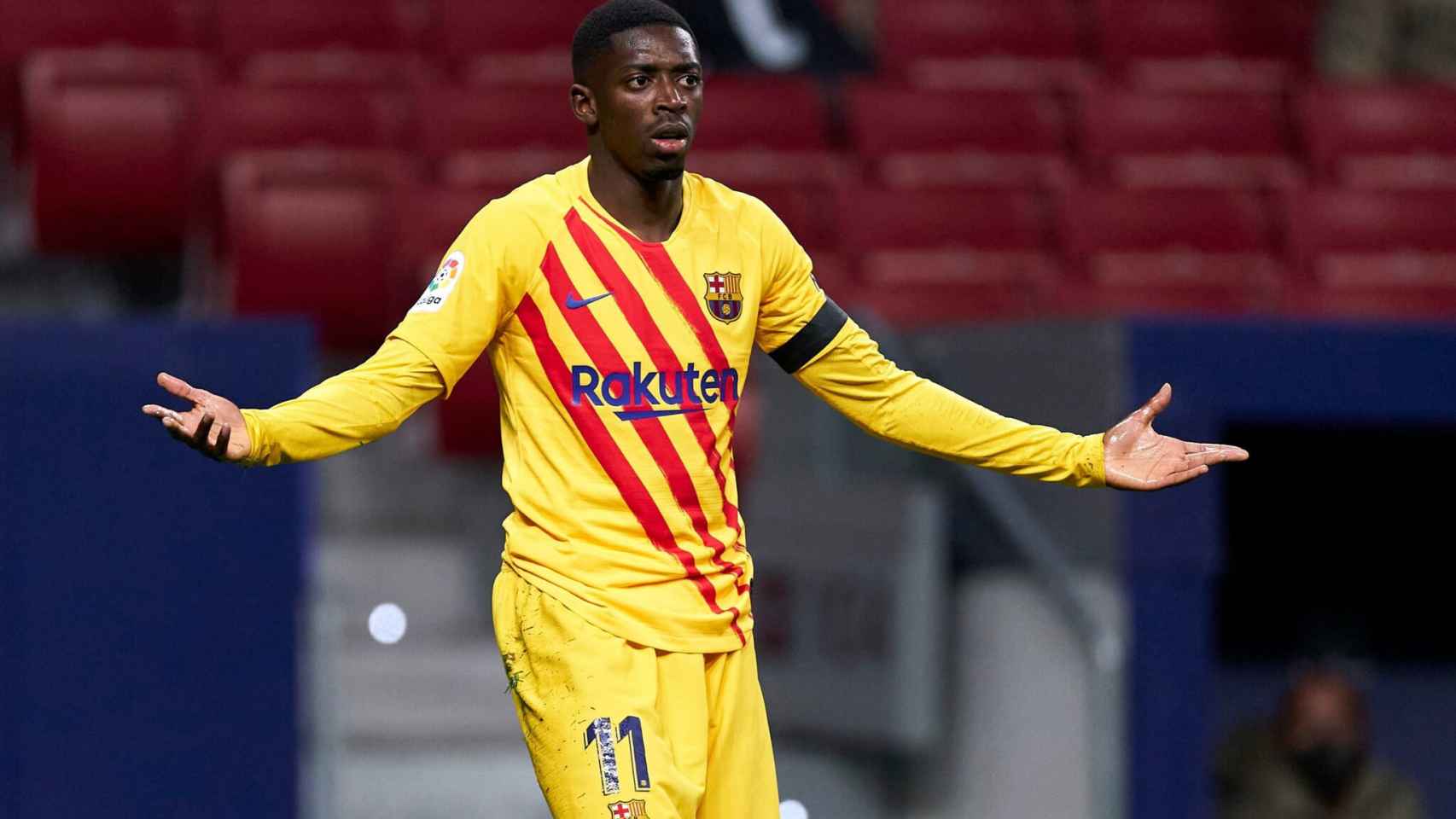 Dembelé, en un partido con el Barça | EFE