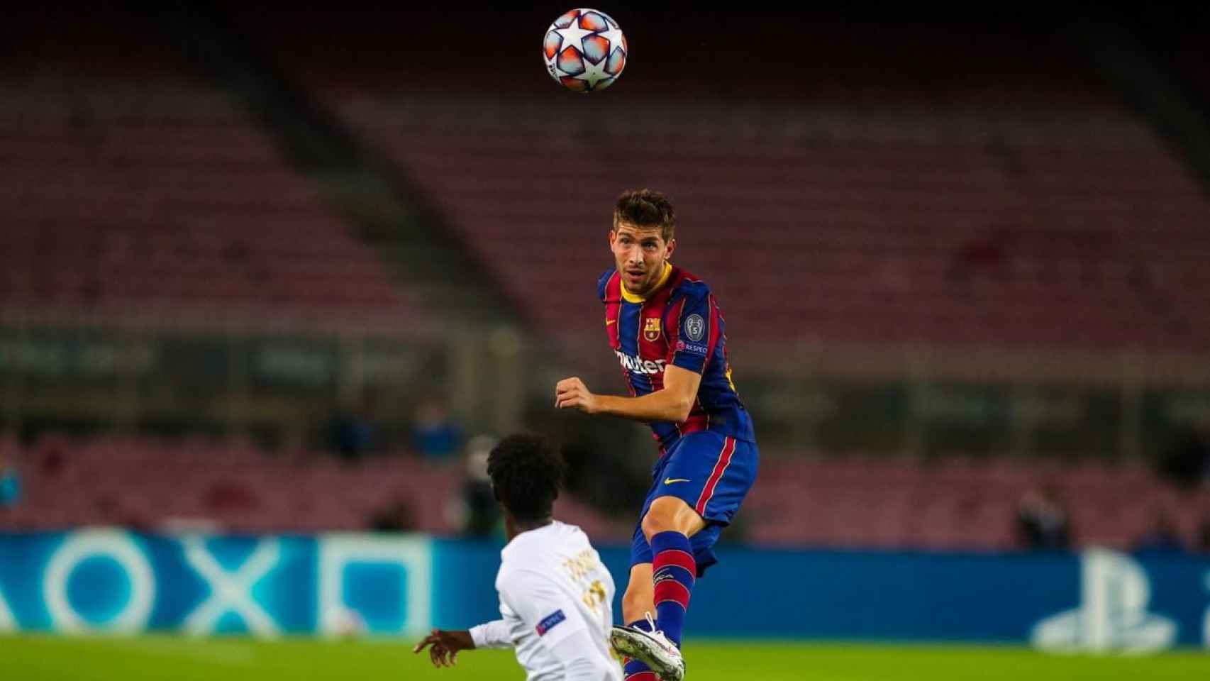 Sergi Roberto, en una acción ante el Ferencvaros | FCB