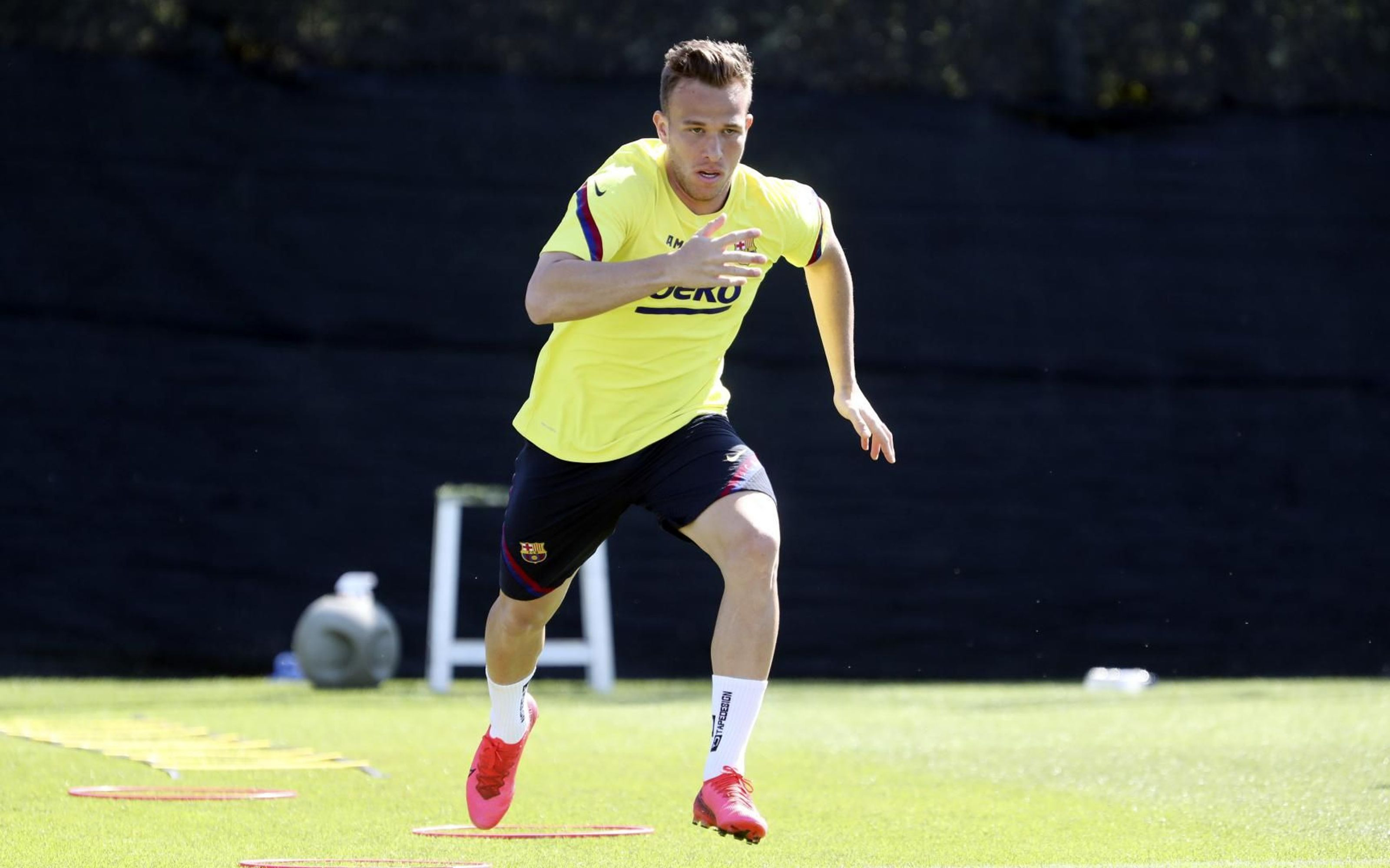 Arthur Melo entrenando con el Barça / FC Barcelona