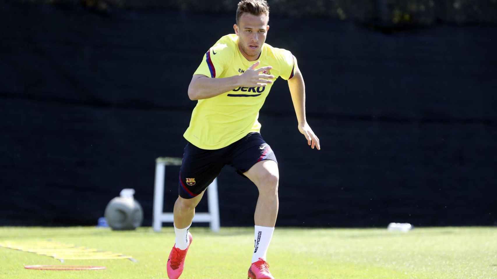 Arthur Melo entrenando con el Barça / FC Barcelona