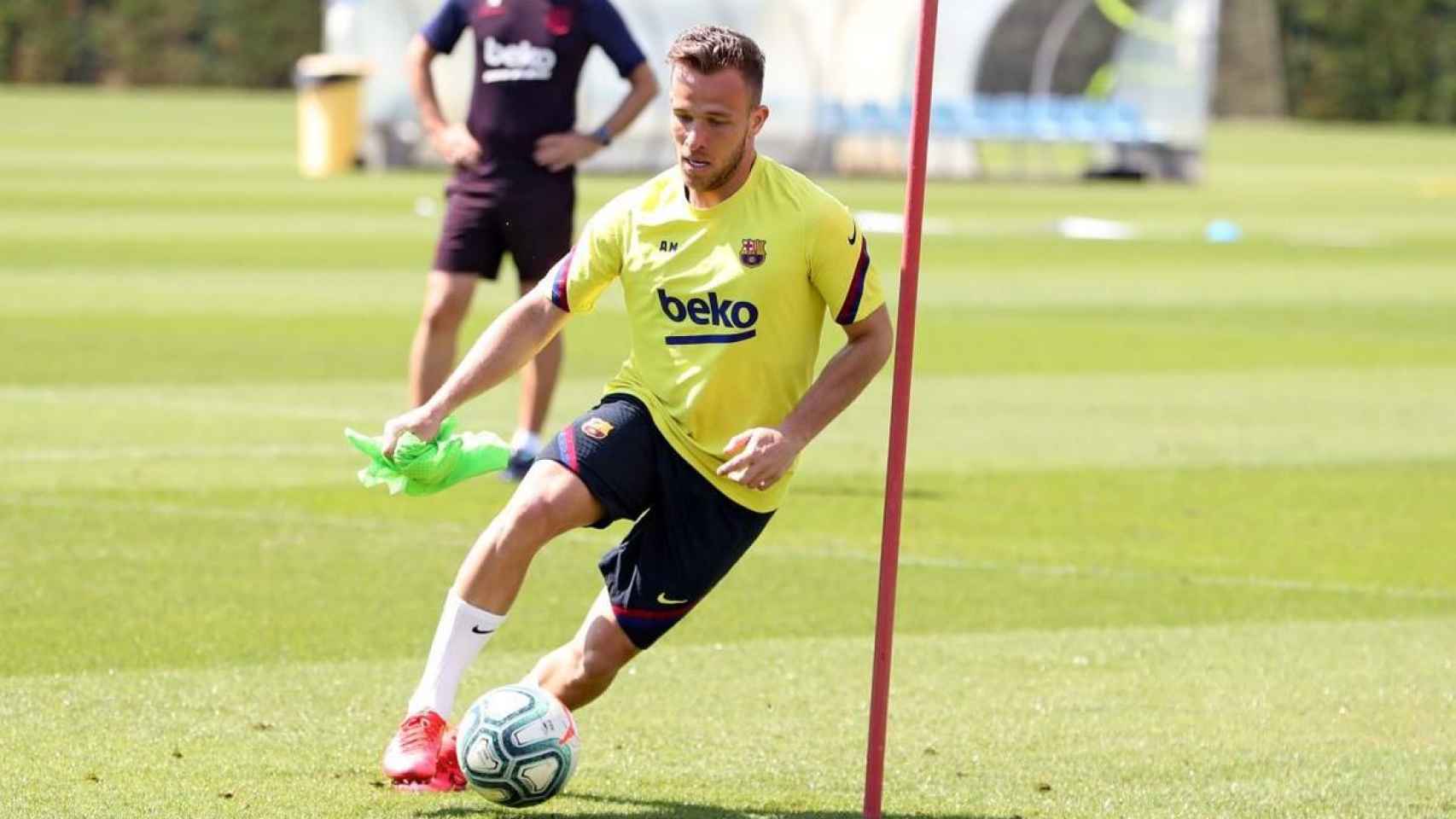 Arthur Melo entrenando con el Barça /FC BARCELONA