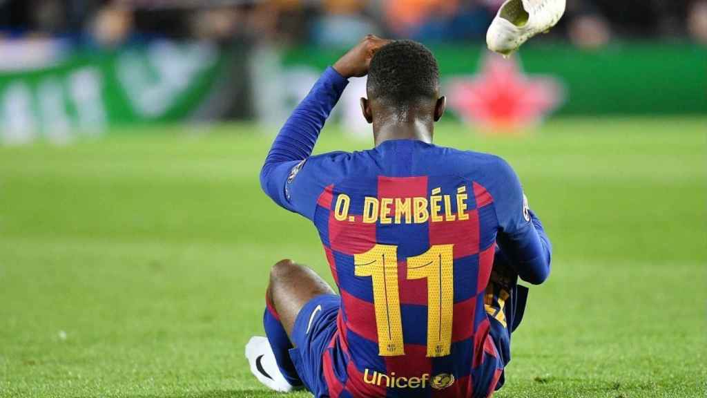 Ousmane Dembelé en un partido del Barça / EFE