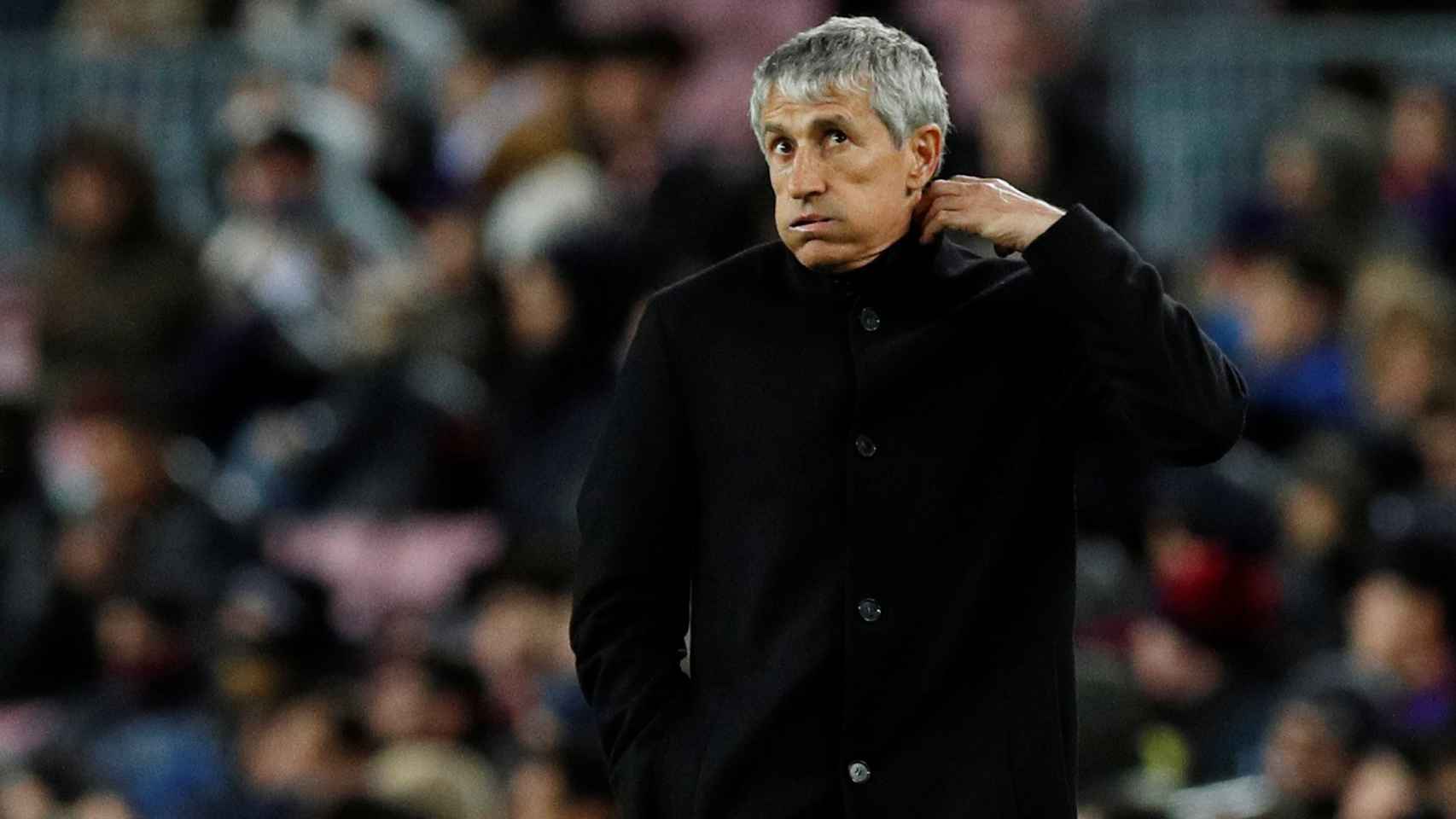 Quique Setién lamenta una acción del Barça | EFE