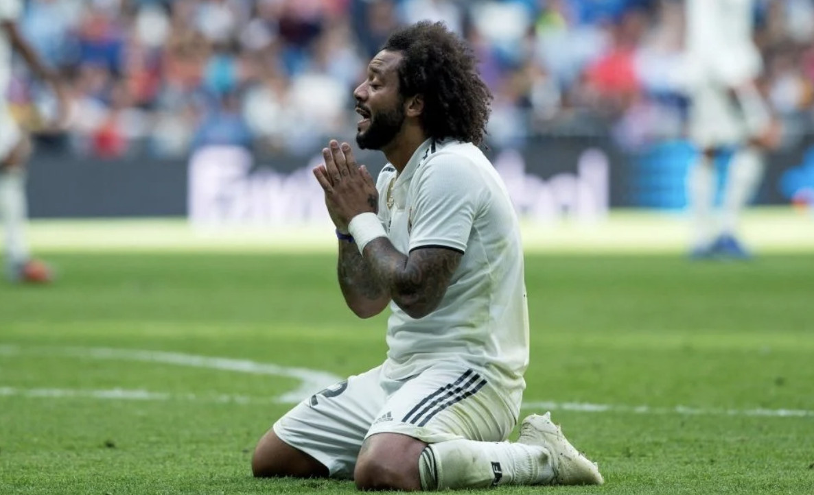 Marcelo en un encuentro del Real Madrid / EFE