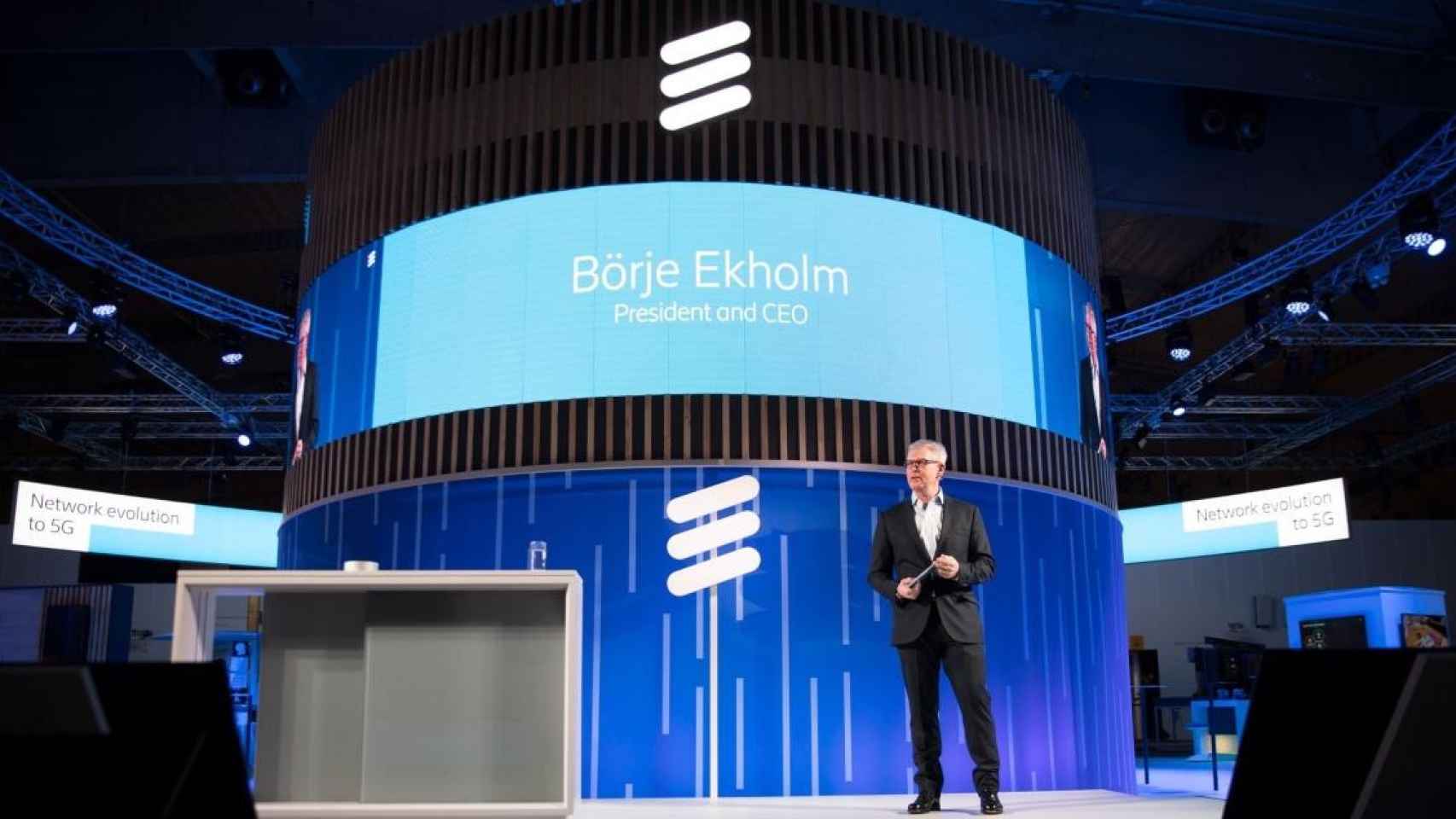 Börje Ekholm, consejero delegado de Ericsson, en el MWC de 2019 / EP