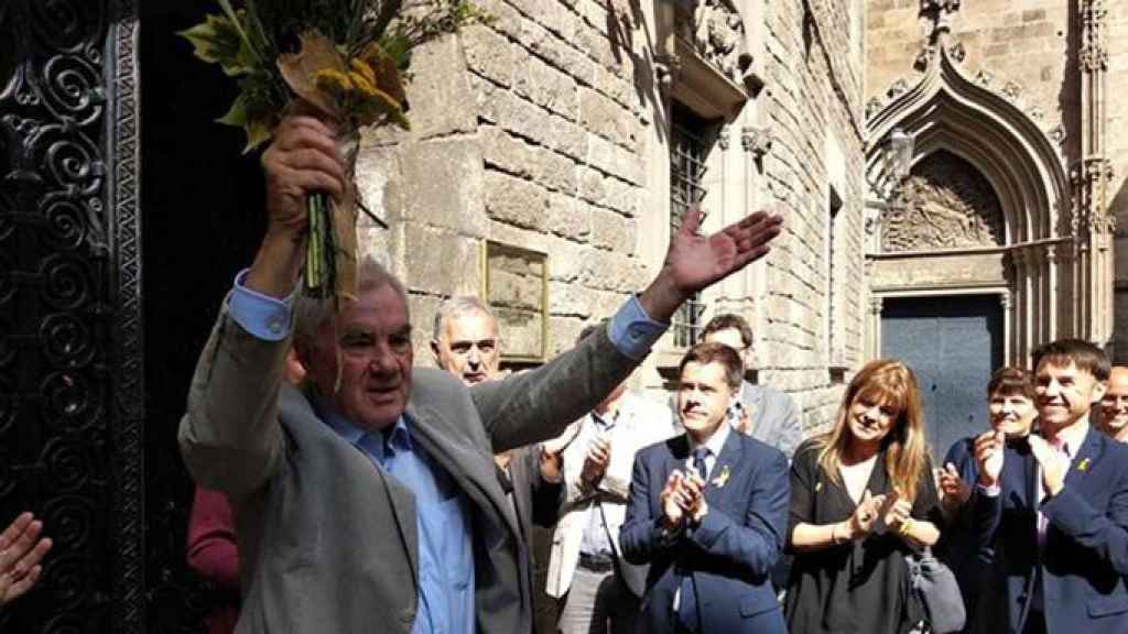 El consejero Ernest Maragall, responsable de Acción Exterior, Relaciones Institucionales y Transparencia, en su primer día de trabajo / EUROPA PRESS