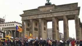 Pincha la manifestación en defensa de Puigdemont en Berlín