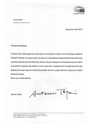 carta antonio tajani