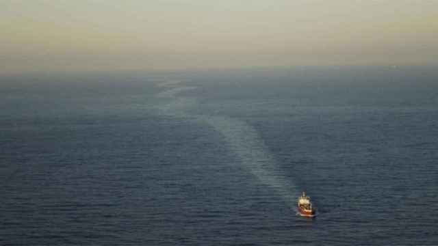El buque de Malta pillado tras verter hidrocarburos en la costa de Tarragona / SALVAMENTO MARÍTIMO