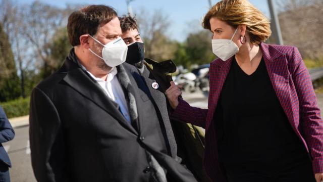 El líder de ERC, Oriol Junqueras, uno de los presos del 'procés', durante la campaña del 14F / ERC
