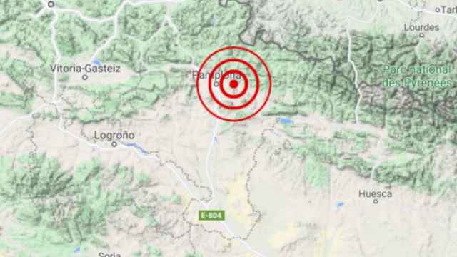 Epicentro del terremoto de intensidad 4,6 en Navarra / Instituto Geográfico Nacional