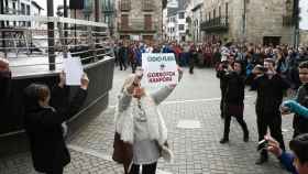 Manifestación contra las agresiones a los guardias civiles en Alsasua / EFE