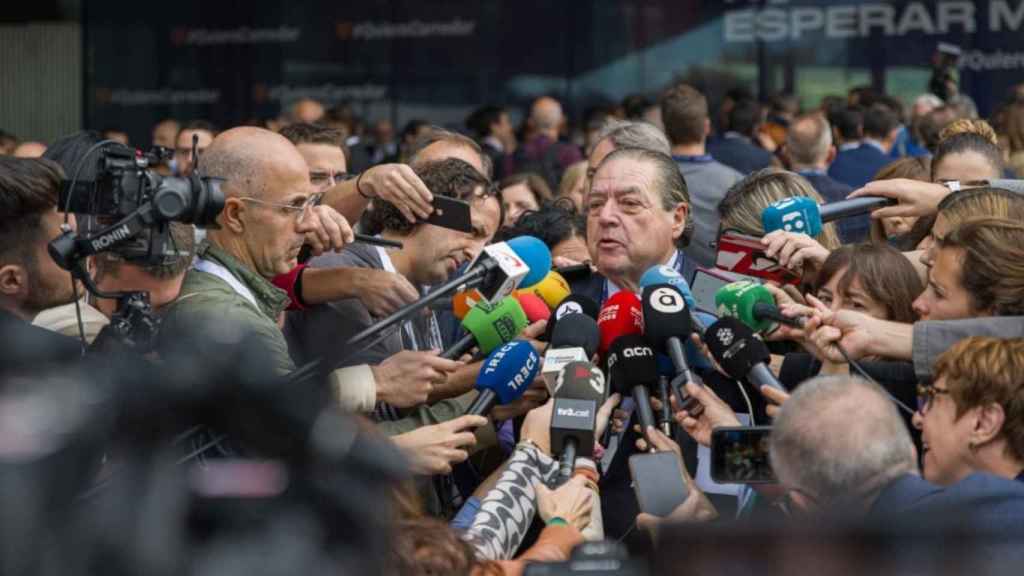 El presidente de la Asociación Valenciana de Empresarios (AVE), Vicente Boluda, este jueves en Barcelona / EP