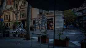 Una terraza de un restaurante cerrada a causa de las restricciones por el Covid /EP