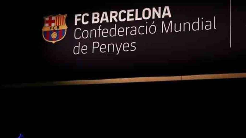 Un acto de la Confederación Mundial de Penyes / FC Barcelona