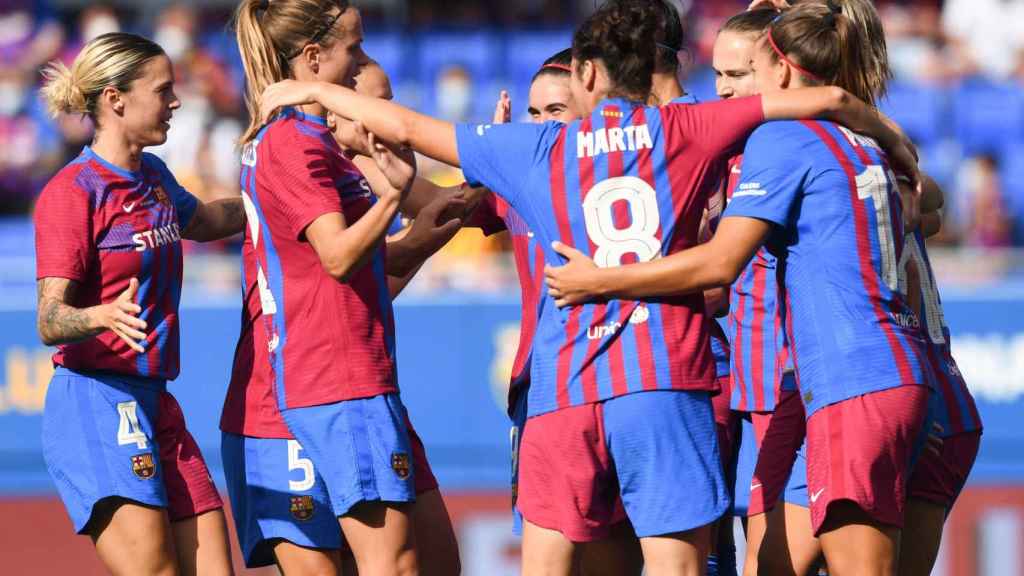 El Barça celebrando uno de los goles contra la Juventus / FC Barcelona