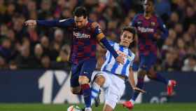 Messi, en una acción ante la Real Sociedad | EFE