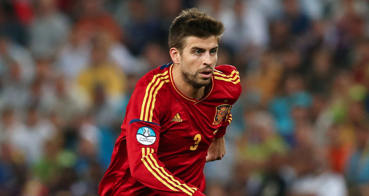 Una foto de Gerard Piqué: con la selección española / EFE