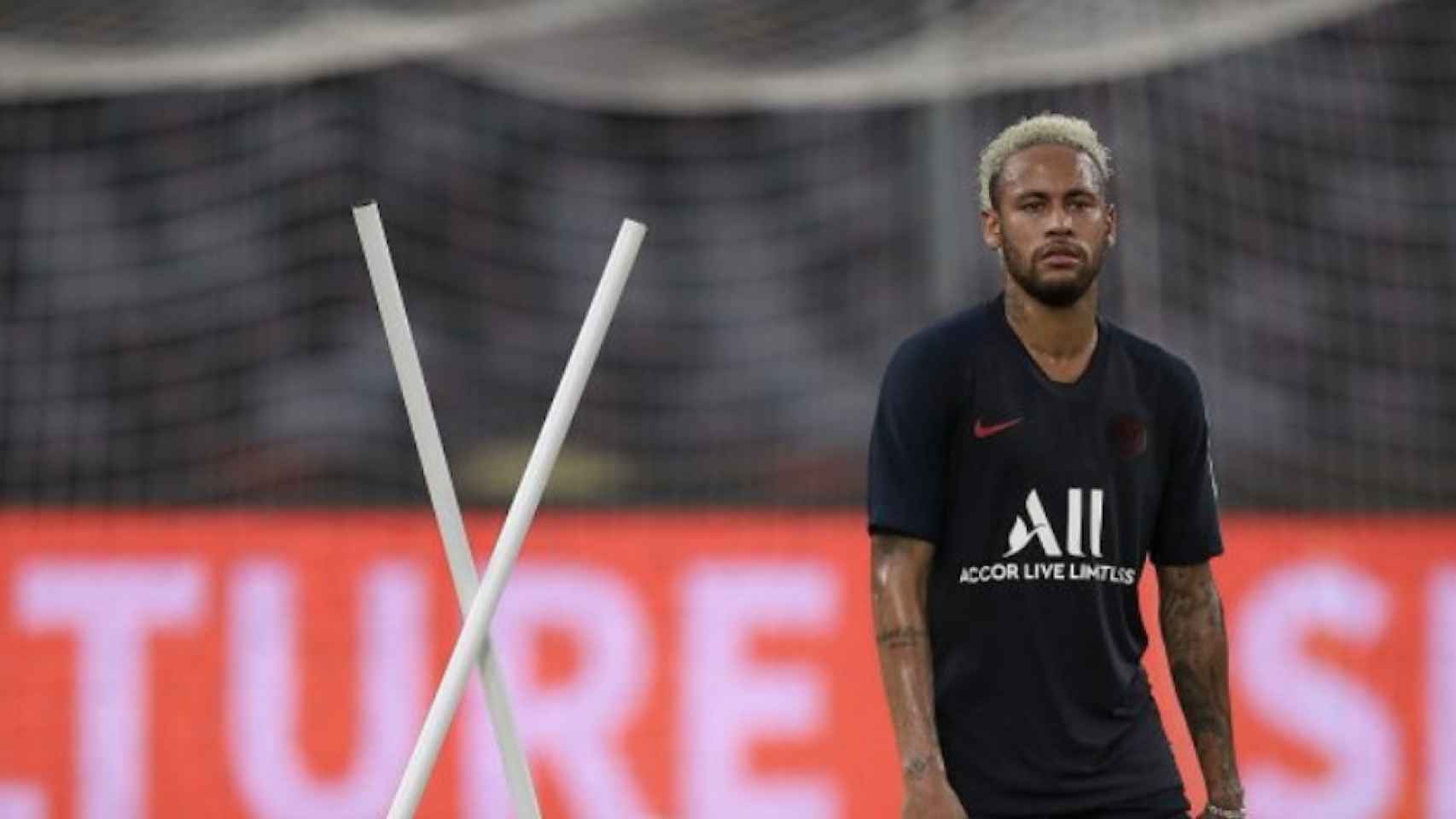 Una foto de Neymar Jr. durante un entrenamiento del PSG / PSG