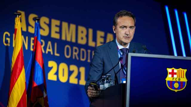 Ferran Reverter en la asamblea de socios compromisarios / FCB