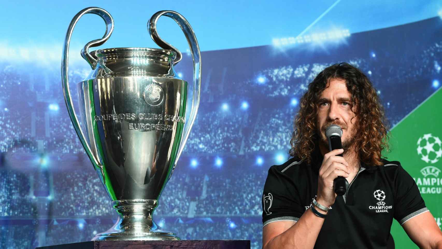 Carles Puyol en un acto de la UEFA / EFE