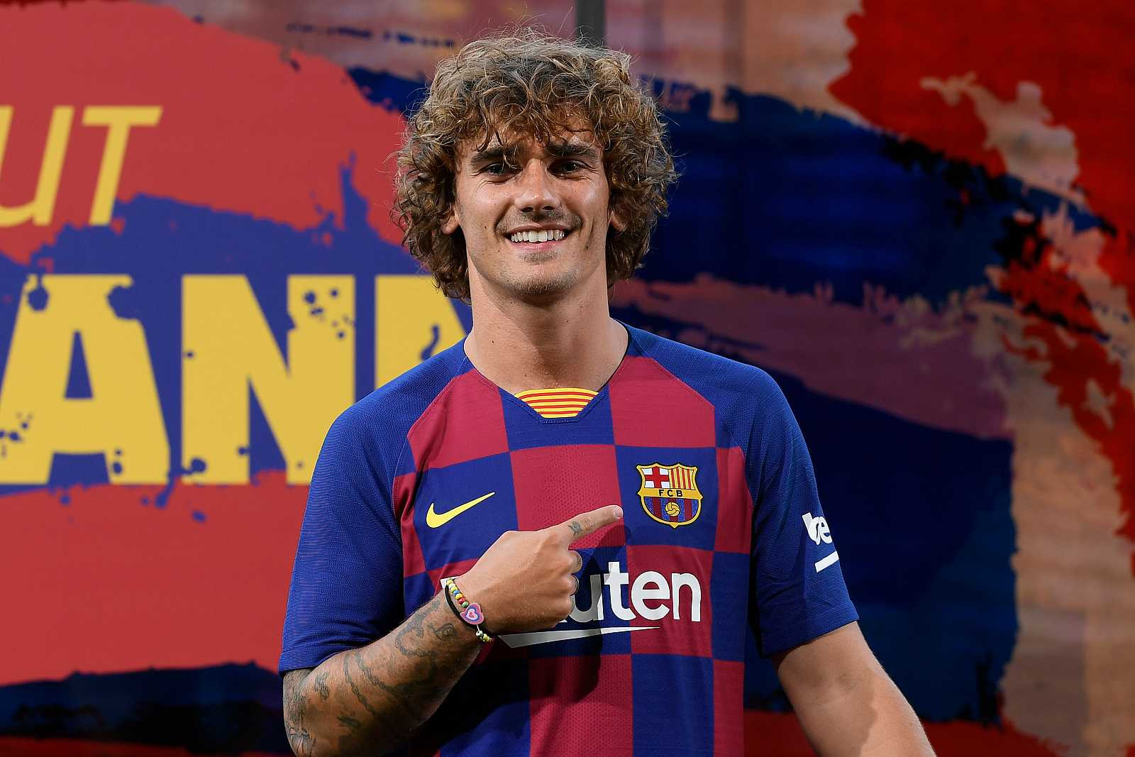 Antoine Griezmann en su presentación como nuevo jugador del FC Barcelona / EFE