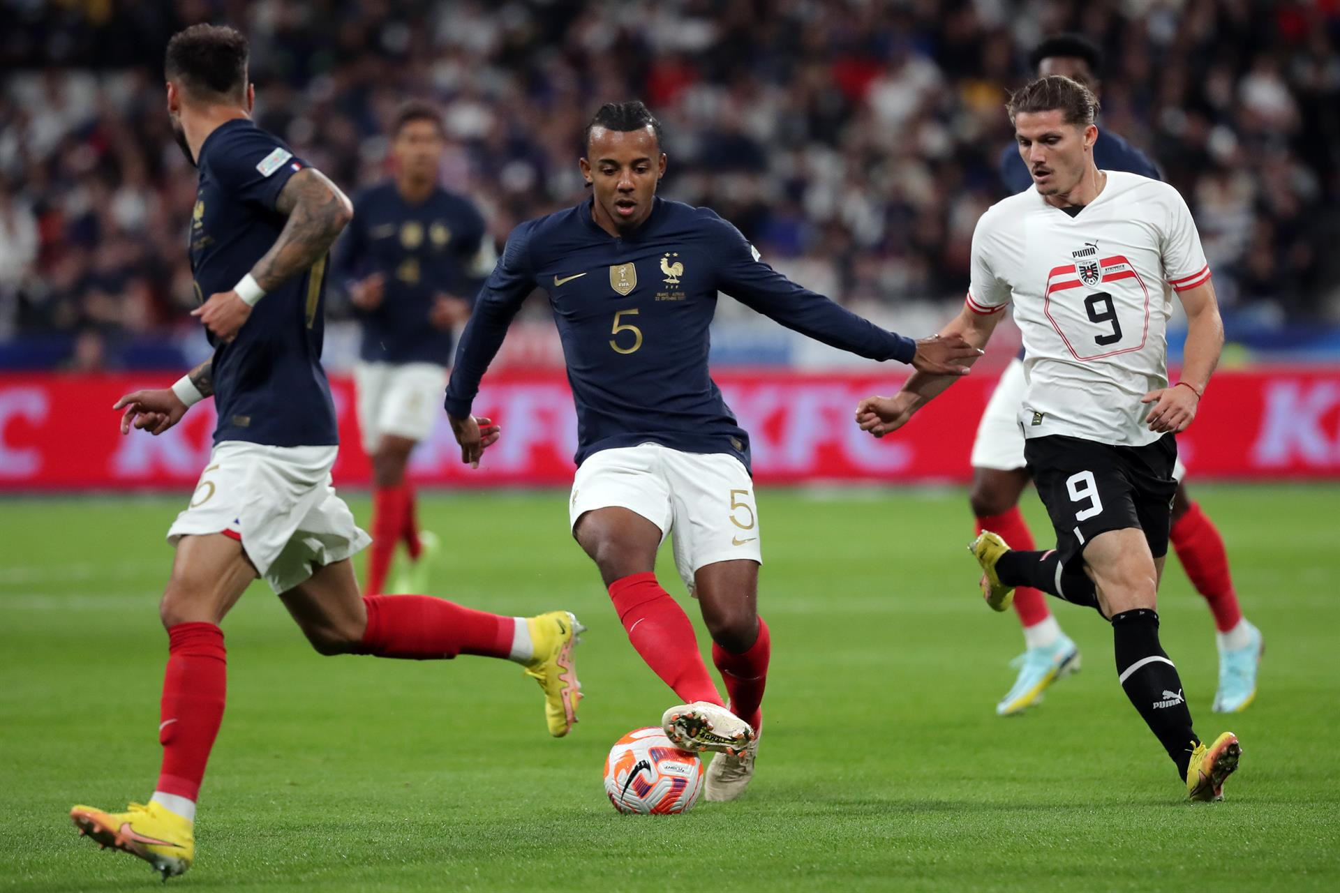 Koundé, durante el Francia Austria / EFE