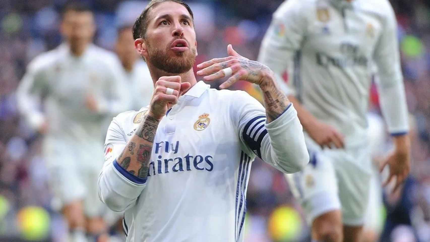 Sergio Ramos, celebrando un gol con el Real Madrid | EFE