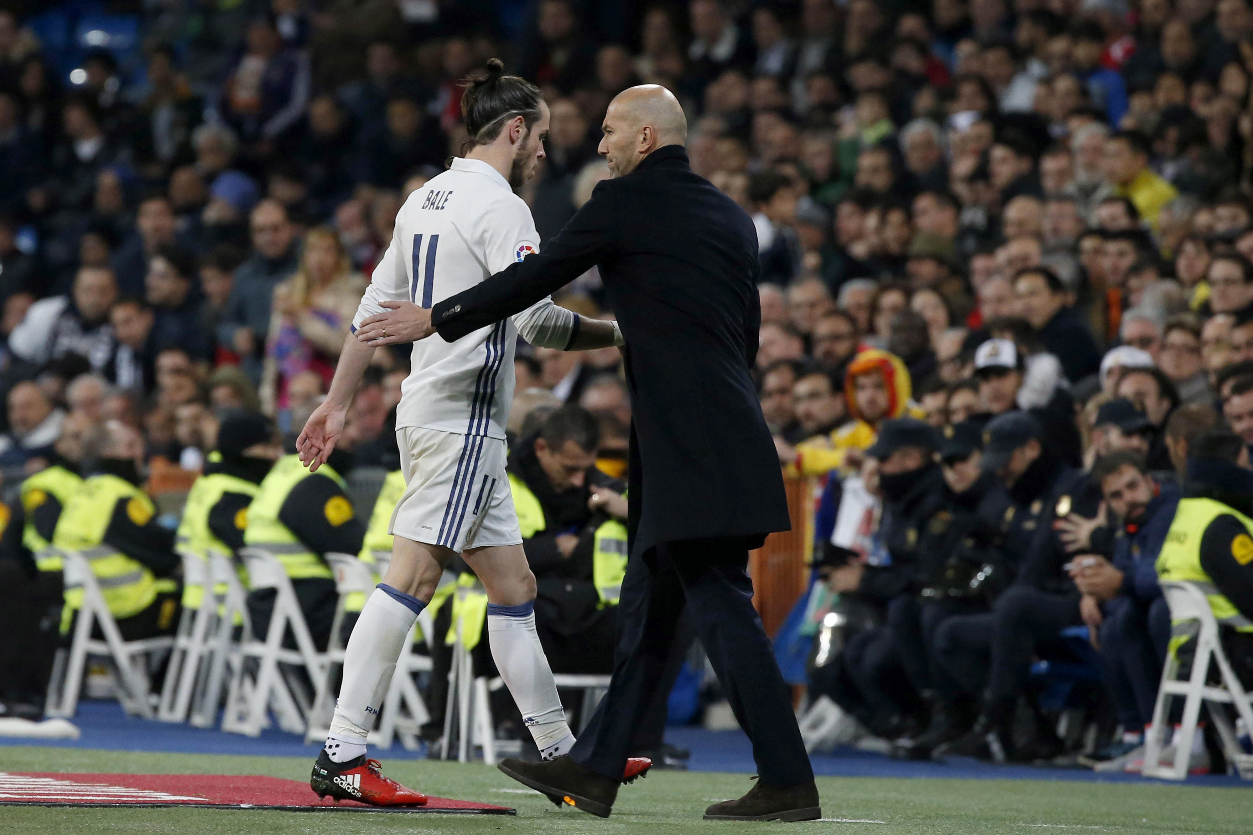 Zidane y Bale en un encuentro del Real Madrid / EFE