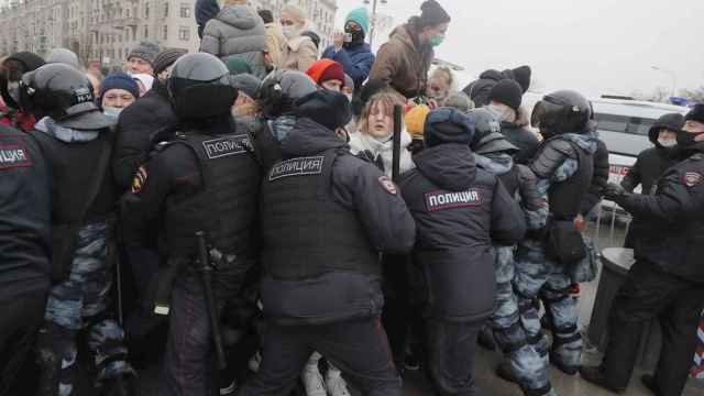 Protestas en Moscú contra la detención del líder opositor Alexei Navalny / EFE
