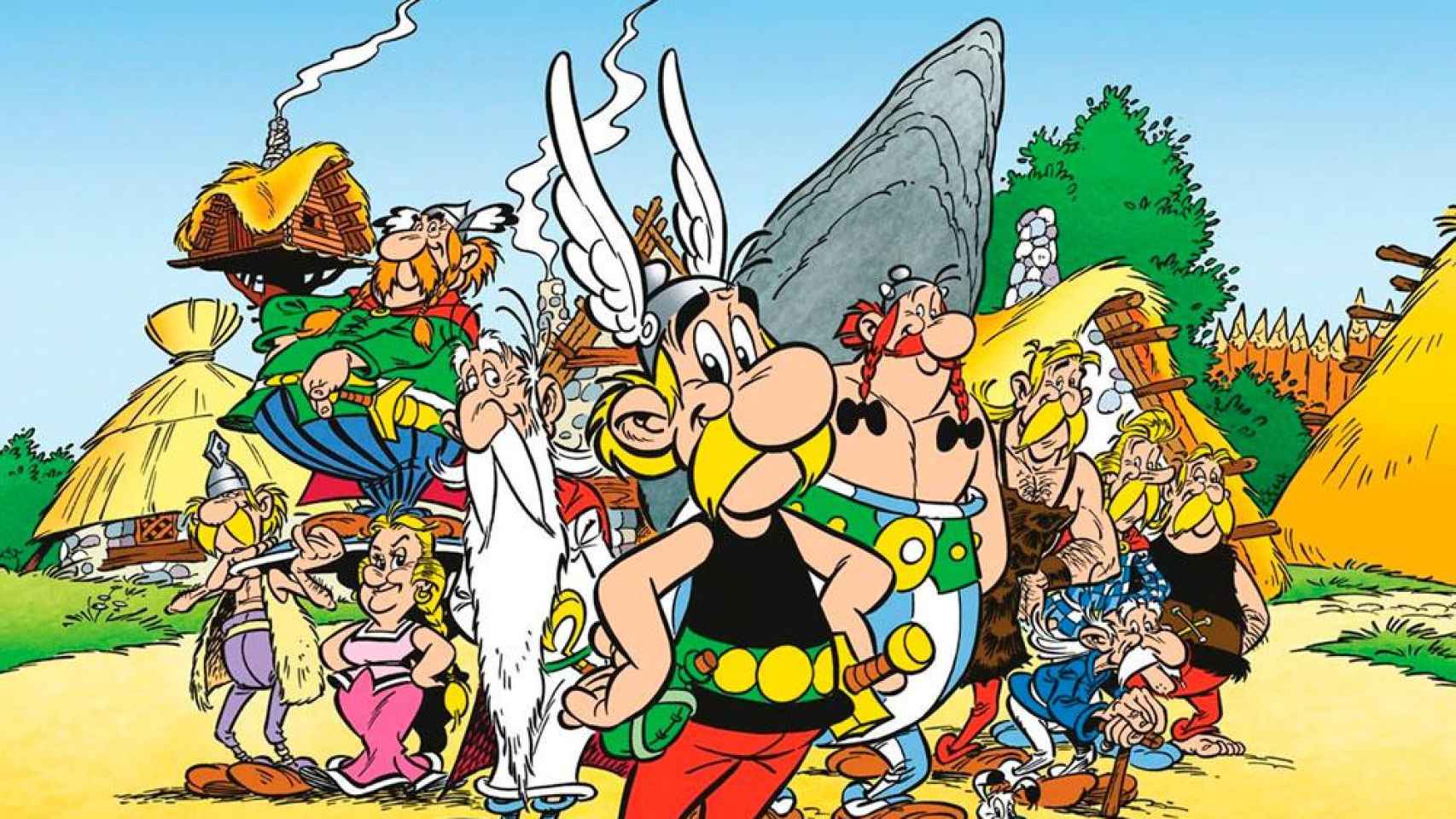 Astérix junto con el resto de personajes / HACHETTE