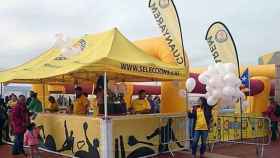 El stand de la Plataforma Proseleccions catalanes en una de las fiestas del Club Súper 3 / CG