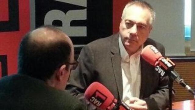 El líder del PSC, Pere Navarro, entrevistado en RAC1 este martes