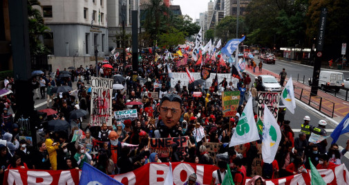 Manifestación contra Bolsonaro en Brasil / EFE - Fernando Bizerra