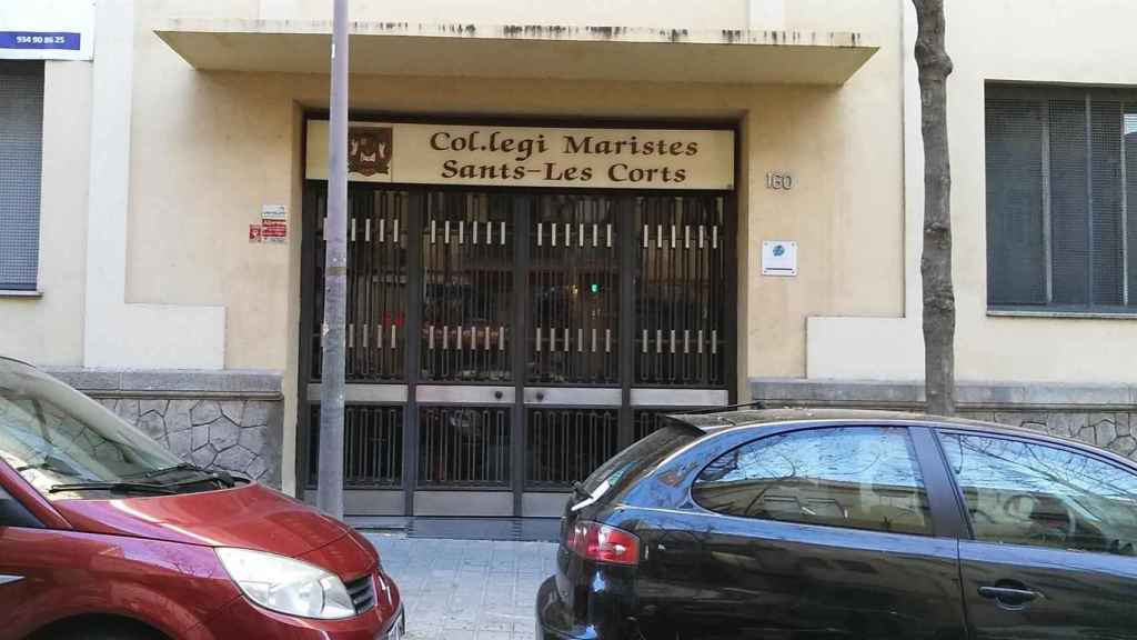 Entrada del colegio de los Maristas de Sants / EP