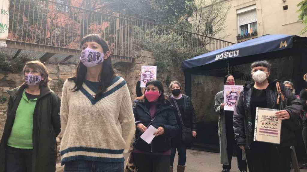 Acto de presentación de los actos que el colectivo Vaga Feminista ha programado para los días 7 y 8 de marzo en Barcelona / EP