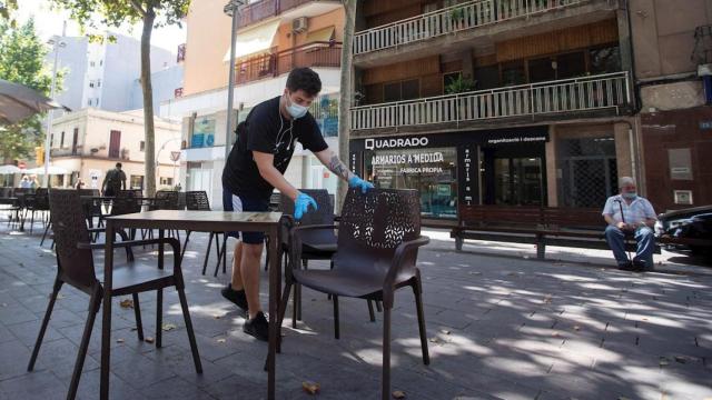 Terraza de un restaurante de Barcelona. TSJC / EFE
