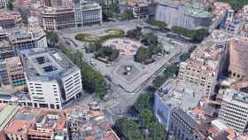 Plaza Catalunya de Barcelona / GOOGLE EARTH