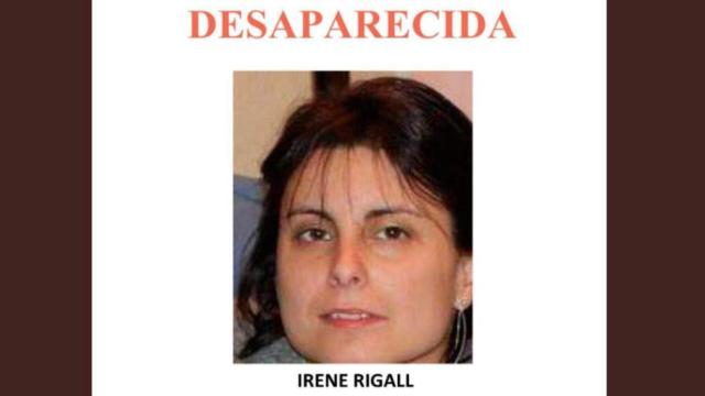 Cartel de desaparición de Irene Rigall, periodista cuyos restos han sido hallados / EFE
