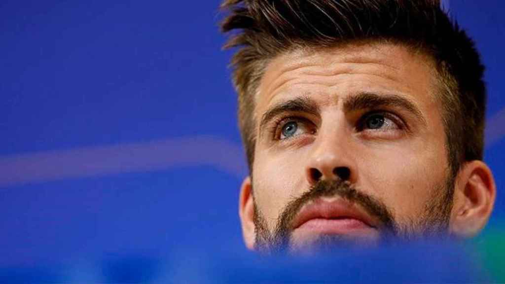 Gerard Piqué en una rueda de prensa / EFE