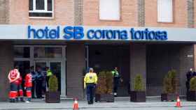 Hotel Corona de Tortosa (Tarragona) ha sido habilitado como centro de operaciones del trágico suceso.